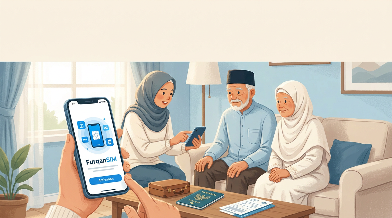 Cara Membelikan eSIM Umroh untuk Orang Tua