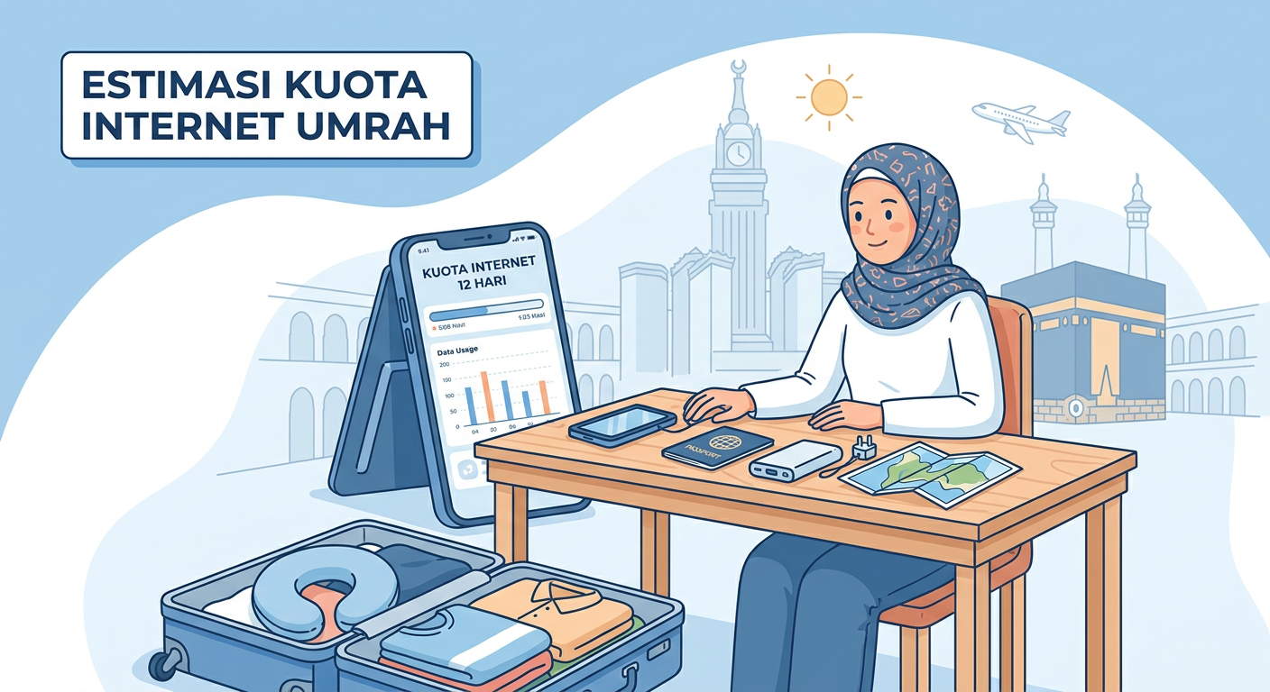 Kuota Internet Umroh 12 Hari Cukup Berapa?